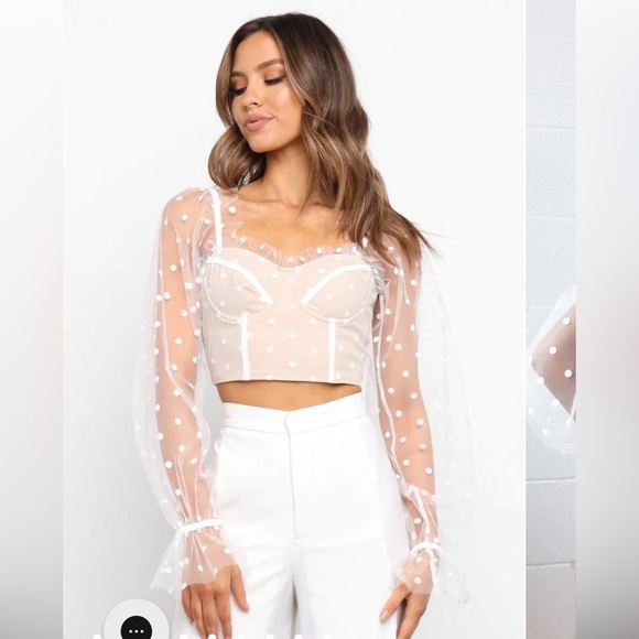Petal & Pup Tops - Petal & Pup runaway polka dot corset top